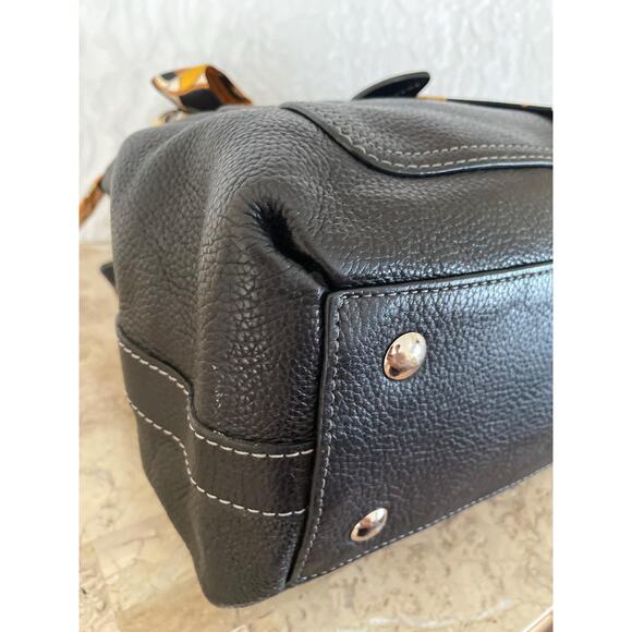 Coach Large penelope F14682 black pebble Leather Satchel BAG PURSE - Picture 6 of 9